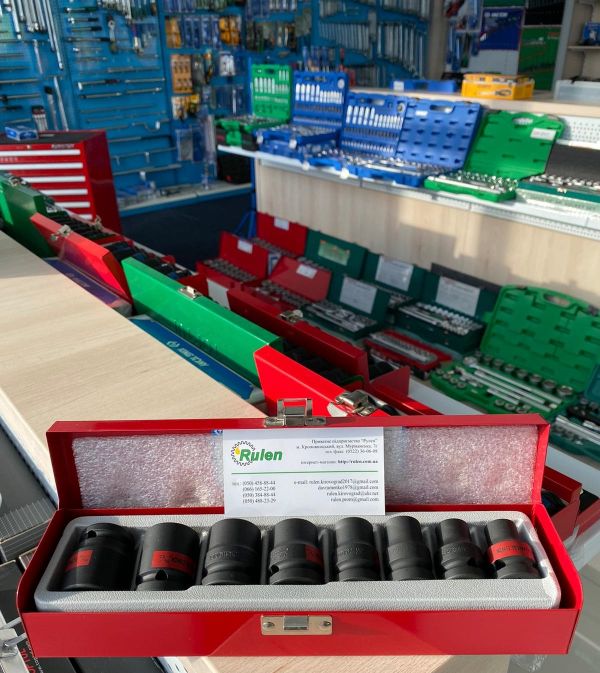 набір торцевих головок 1/2", 6 гранні, 8 од. 4408SP (KING TONY, Тайвань)