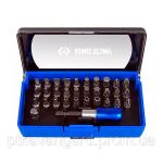 набір біт 1/4" TORX HEX PZ PH SLOT 32 одиниць KINGTONY 1032 CQ 7702-25 (KING TONY, Тайвань)