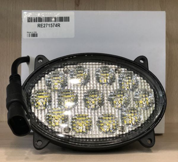 овальні світлодіодні фари з вилкою 5,5" Oval 39W Led work lights with 9006 male Plug (RE271574, RE181282, RE180613, RE271573) (DIAMOND GLASS)