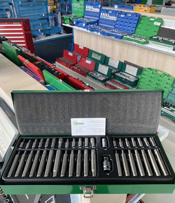 набір біт 10мм HEX,TORX,SPLINE 40ед. GAAD4002 (TOPTUL, Тайвань)