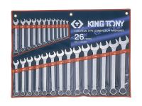 ключі комбіновані (в комплекті по 26 шт.)  1226MR (KING TONY)