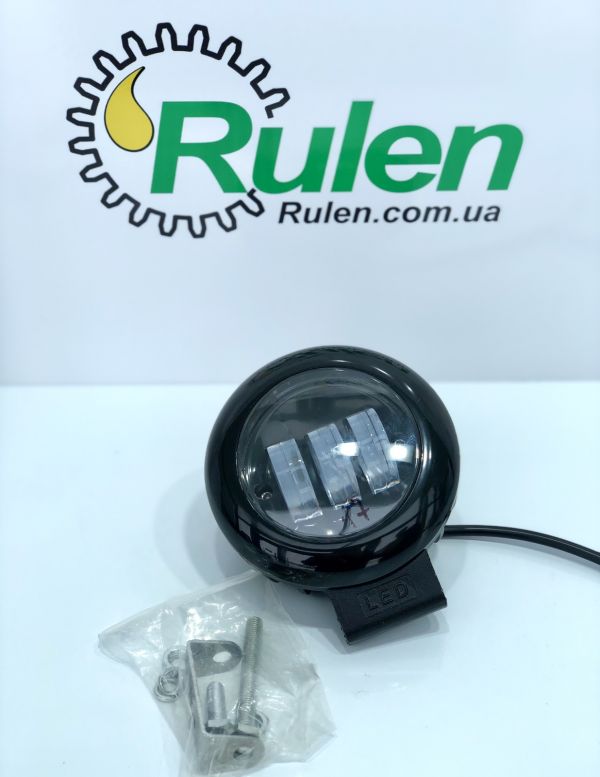 балка світлодіодна LED Work Light 30W Round, Black Color, Flood Beam ETK-WL-30W-RD-BLK (CREE)