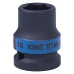 головка торцева ударна 6-гранна 1/2"  16 мм 453516M (KING TONY, Тайвань)