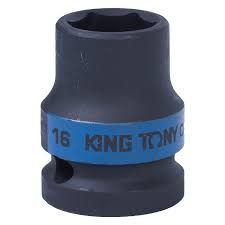 головка торцева ударна 6-гранна 1/2"  16 мм 453516M (KING TONY, Тайвань)