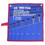 ключі комбіновані з трищіткой (комплект 7 шт.) 12107MRN (KING TONY, Тайвань)