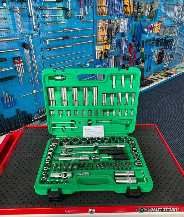 набір інструменту 1/4"&1/2" 108 од.(6-гр.) New box GCAI108R (TOPTUL, Тайвань)