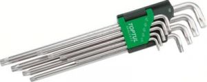 набір Г-обр. ключів TORX T10-T50 9 од. довгих GAAL0914 (TOPTUL, Тайвань)
