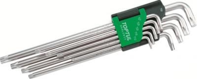 набір Г-обр. ключів TORX T10-T50 9 од. довгих GAAL0914 (TOPTUL, Тайвань)